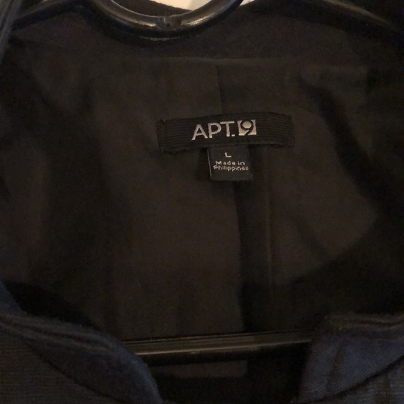 Grey Knit Jacket with Epaulets and Military Buttons. L - Picture 5 of 6